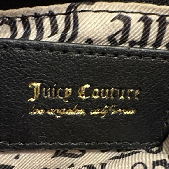 Juicy Couture Black Straight From The Heart Quilted Heart Crossbody Bag - Picture 6 of 8